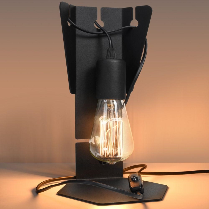 Stolná lampa ARBY 1xE27/60W/230V čierna