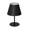 Stolná lampa ARDEN 1xE27/60W/230V pr. 20 cm čierna/biela