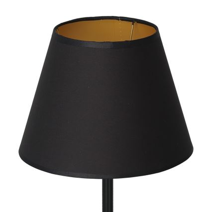 Stolná lampa ARDEN 1xE27/60W/230V pr. 20 cm čierna/zlatá