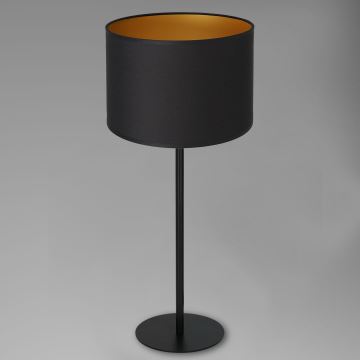 Stolná lampa ARDEN 1xE27/60W/230V pr. 25 cm čierna/zlatá