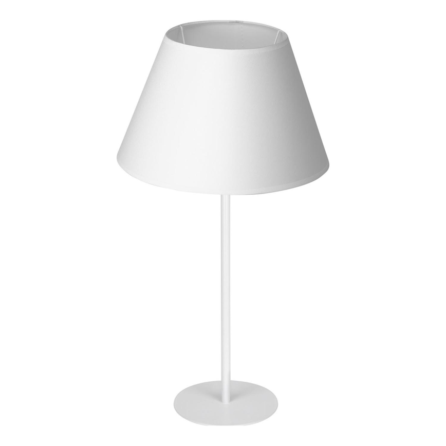 Stolná lampa ARDEN 1xE27/60W/230V pr. 30 cm biela