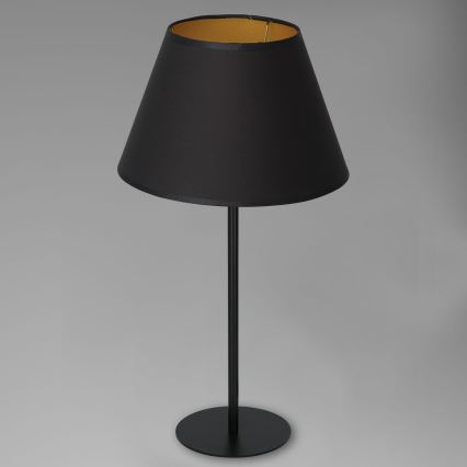 Stolná lampa ARDEN 1xE27/60W/230V pr. 30 cm čierna/zlatá