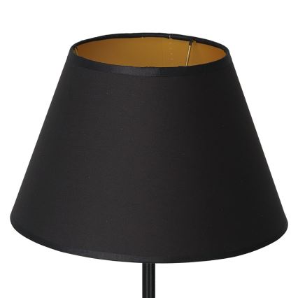 Stolná lampa ARDEN 1xE27/60W/230V pr. 30 cm čierna/zlatá