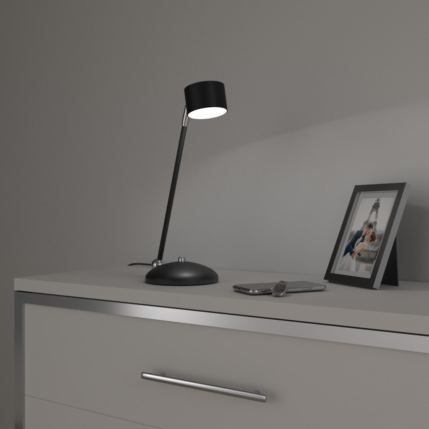 Stolná lampa ARENA 1xGX53/11W/230V čierna/lesklý chróm