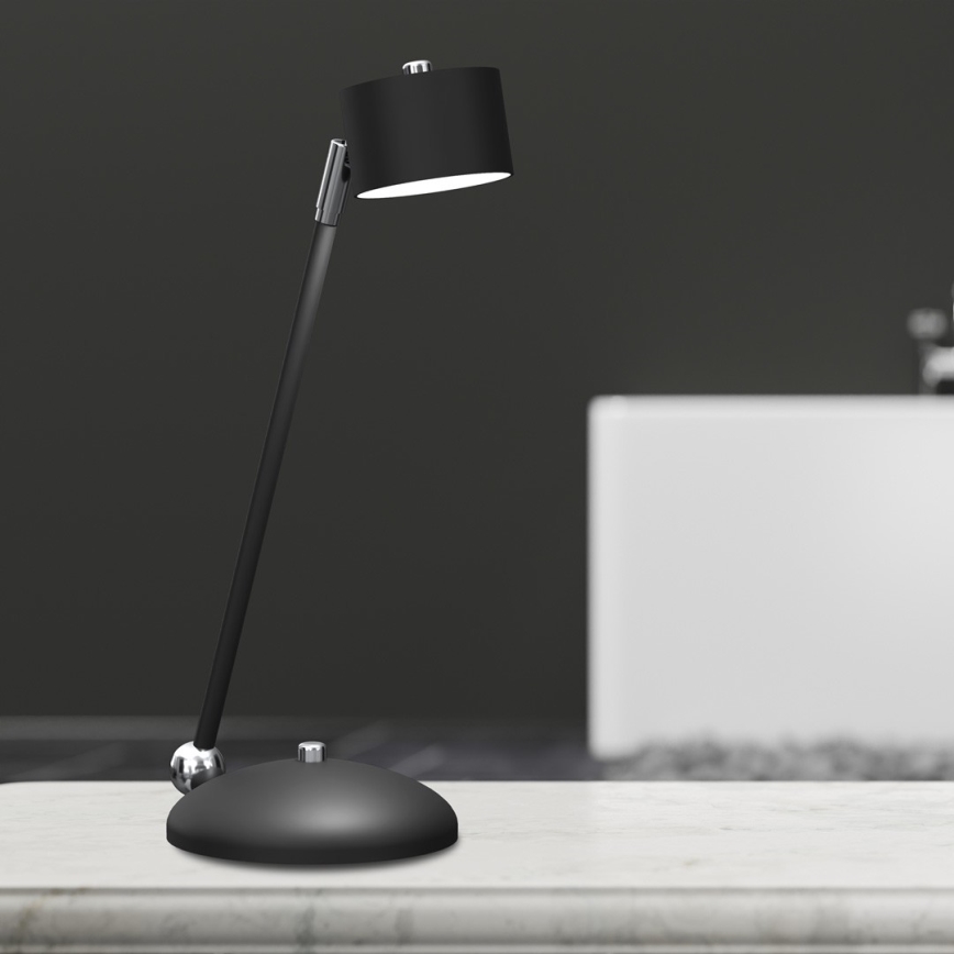 Stolná lampa ARENA 1xGX53/11W/230V čierna/lesklý chróm