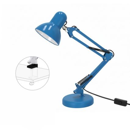 Stolná lampa AURIQ 1xE27/60W/230V modrá