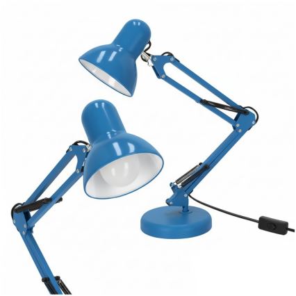 Stolná lampa AURIQ 1xE27/60W/230V modrá