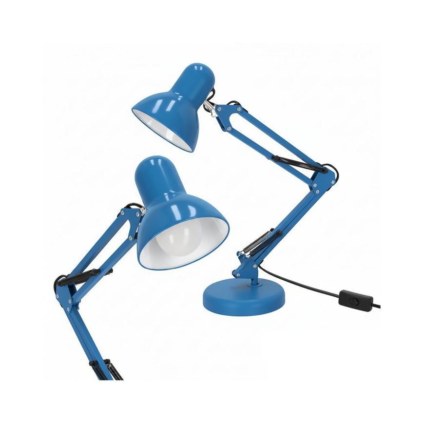 Stolná lampa AURIQ 1xE27/60W/230V modrá