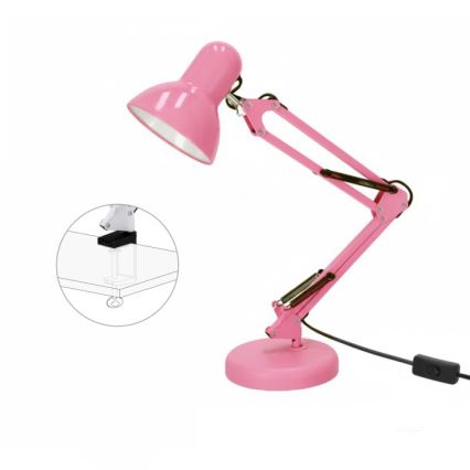 Stolná lampa AURIQ 1xE27/60W/230V ružová