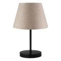 Stolná lampa AYD 1xE27/40W/230V béžová/čierna