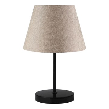 Stolná lampa AYD 1xE27/40W/230V béžová/čierna