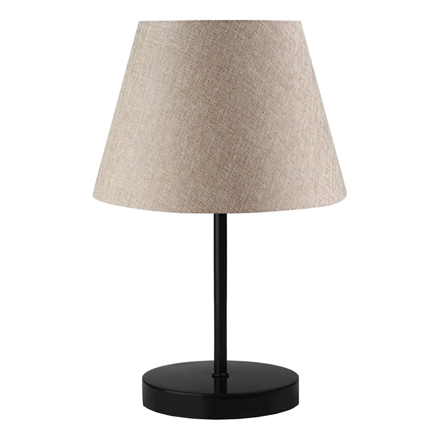 Stolná lampa AYD 1xE27/40W/230V béžová/čierna