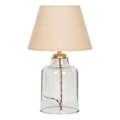 Stolná lampa AYD 1xE27/40W/230V béžová/číra
