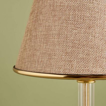 Stolná lampa AYD 1xE27/40W/230V béžová/zlatá