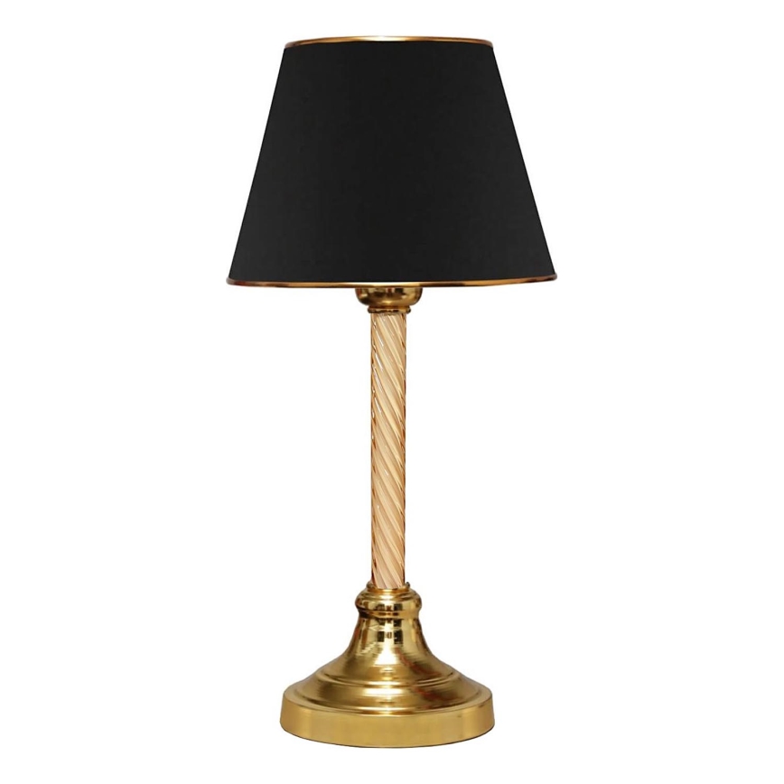 Stolná lampa AYD 1xE27/40W/230V čierna/zlatá