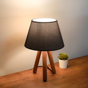 Stolná lampa AYD 1xE27/40W/230V hnedá/čierna