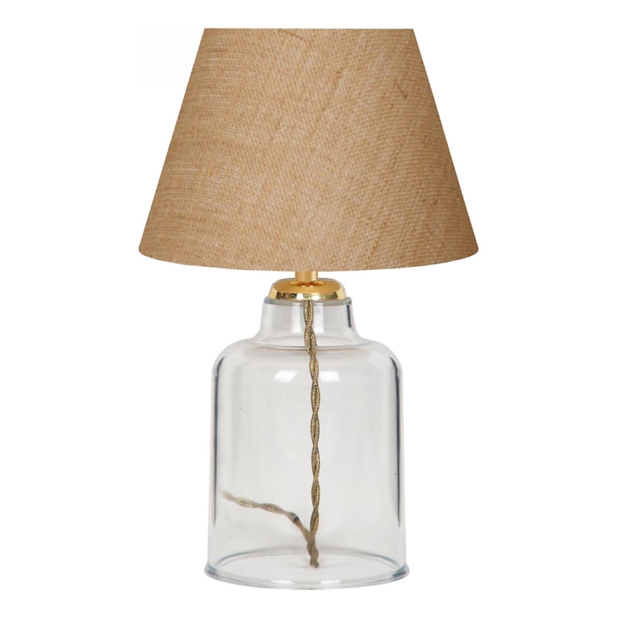 Stolná lampa AYD 1xE27/40W/230V hnedá/číra