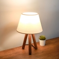 Stolná lampa AYD 1xE27/40W/230V hnedá/krémová