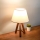 Stolná lampa AYD 1xE27/40W/230V hnedá/krémová