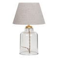 Stolná lampa AYD 1xE27/40W/230V krémová/číra
