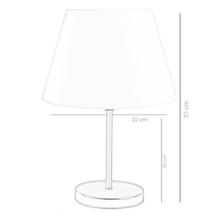 Stolná lampa AYD 1xE27/60W/230V biela/zlatá