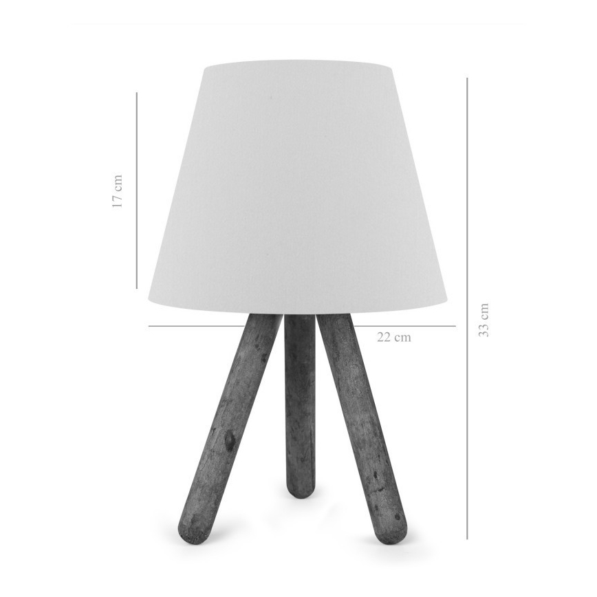 Stolná lampa AYD 1xE27/60W/230V krémová