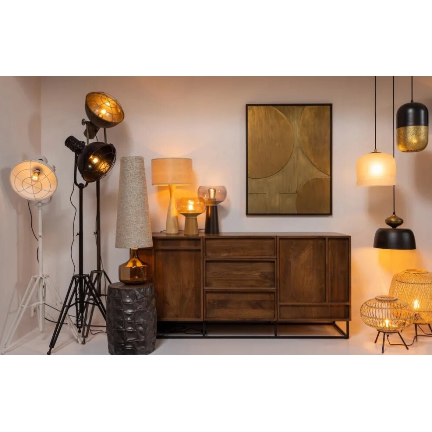 Stolná lampa BASICLABEL 1xE27/40W/230V bambus