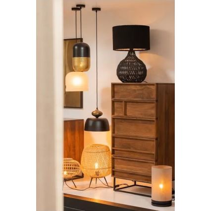 Stolná lampa BASICLABEL 1xE27/40W/230V bambus