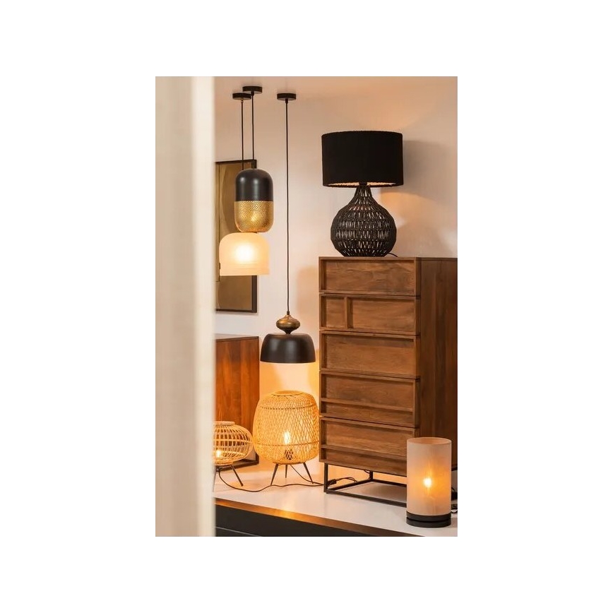 Stolná lampa BASICLABEL 1xE27/40W/230V bambus