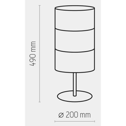 Stolná lampa BOGART 1xE27/15W/230V biela/zlatá