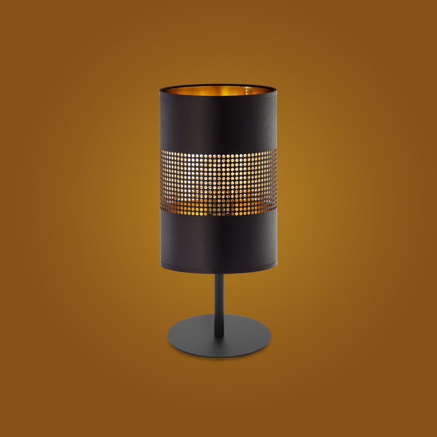 Stolná lampa BOGART 1xE27/15W/230V čierna/zlatá