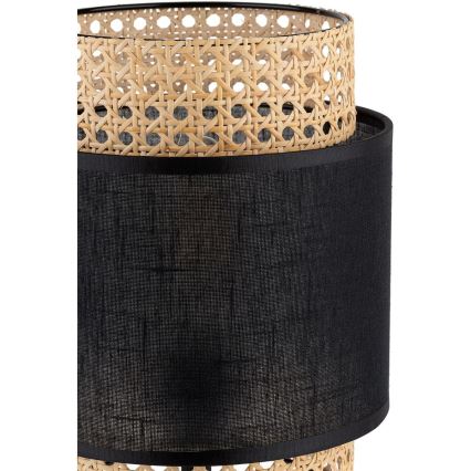 Stolná lampa BOHO 1xE27/15W/230V čierna/ratan
