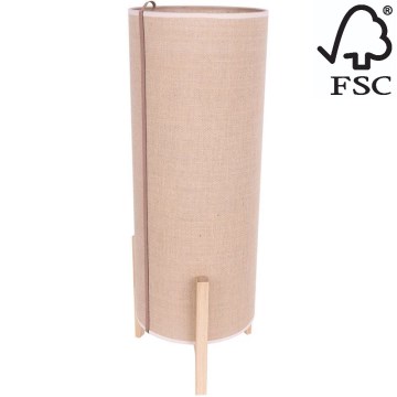 Stolná lampa CASIOPEA 1xE27/40W/230V 70 cm dub – FSC certifikované