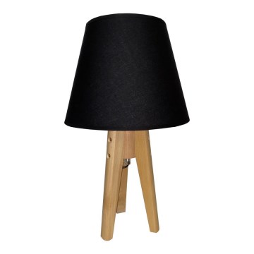 Stolná lampa CONE 1xE27/60W/230V borovica čierna