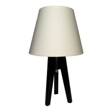 Stolná lampa CONE 1xE27/60W/230V wenge krémová