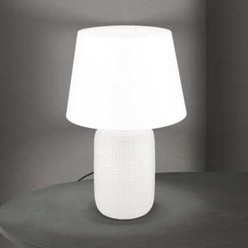 Stolná lampa CORAL 1xE27/40W/230V keramika/biela