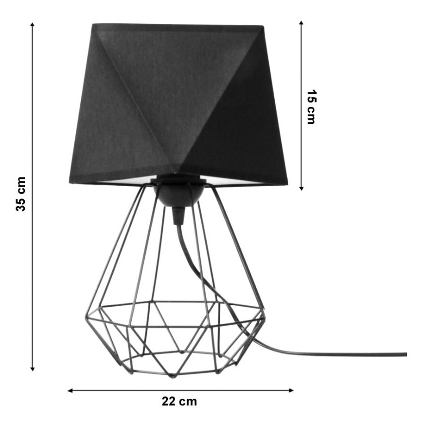 Stolná lampa DIAMENT 1xE27/60W/230V