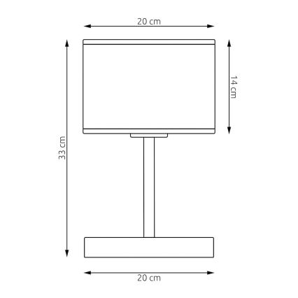 Stolná lampa ECO 1xE27/15W/230V béžová/ratan