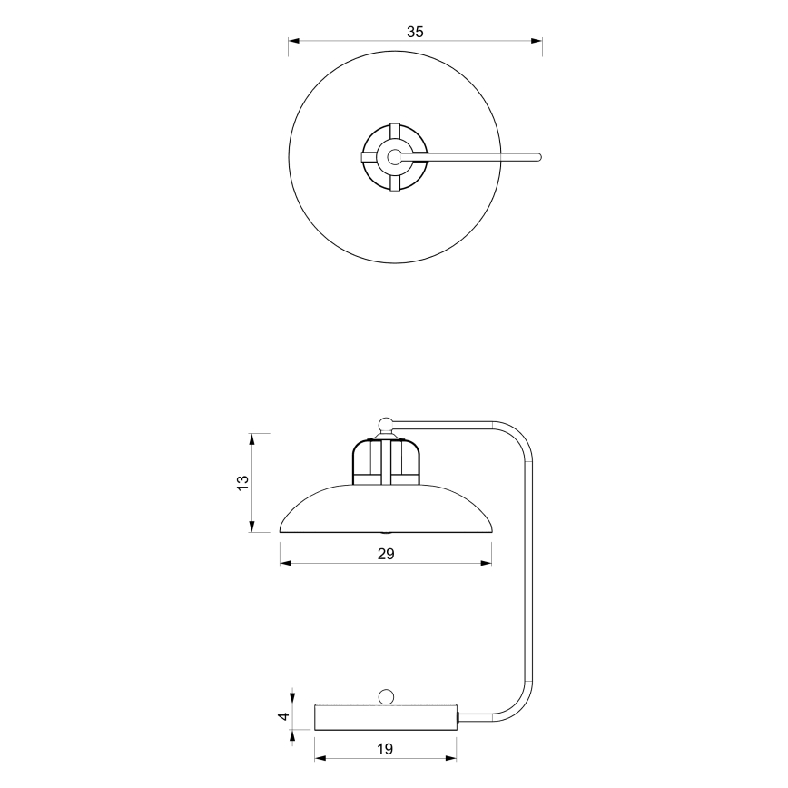 Stolná lampa FELIX 1xE27/60W/230V modrá