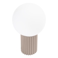 Stolná lampa HALO 1xG9/8W/230V pr. 12 cm béžová