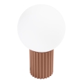 Stolná lampa HALO 1xG9/8W/230V pr. 12 cm hnedá
