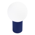 Stolná lampa HALO 1xG9/8W/230V pr. 12 cm modrá