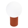 Stolná lampa HALO 1xG9/8W/230V pr. 12 cm oranžová