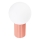 Stolná lampa HALO 1xG9/8W/230V pr. 12 cm ružová