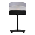 Stolná lampa HELEN 1xE27/15W/230V čierna/šedá/strieborná