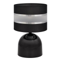 Stolná lampa HELEN 1xE27/15W/230V čierna/strieborná