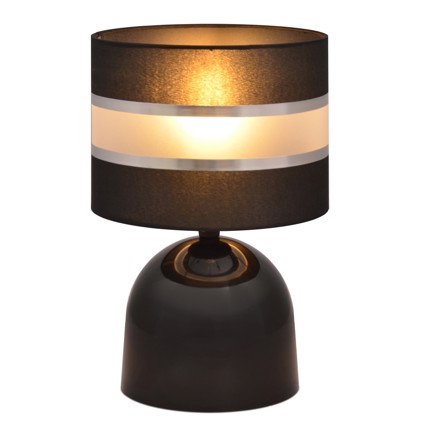 Stolná lampa HELEN 1xE27/15W/230V čierna/strieborná