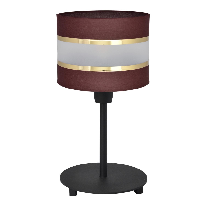 Stolná lampa HELEN 1xE27/15W/230V hnedá/čierna/zlatá