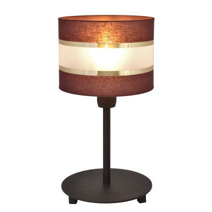 Stolná lampa HELEN 1xE27/15W/230V hnedá/čierna/zlatá