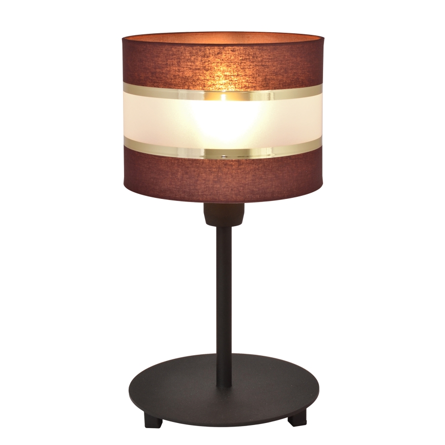 Stolná lampa HELEN 1xE27/15W/230V hnedá/čierna/zlatá